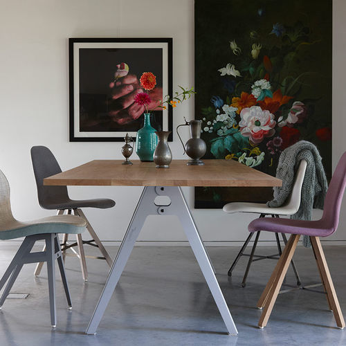 Tavolo contemporaneo - JANE - Spoinq - in teak / in quercia naturale / in HPL