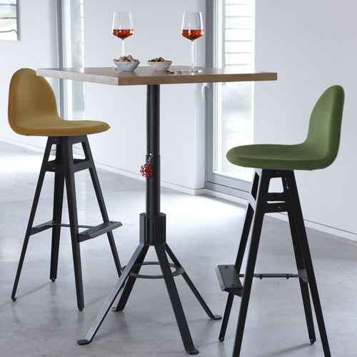 Sedia alta contemporanea - JANE - Spoinq - da interno / in tessuto / in pelle