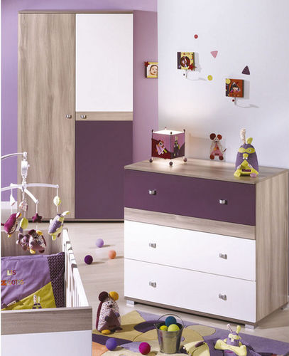 Cassettone contemporaneo - XX161 - Sauthon - in legno / per bimba / per bambini