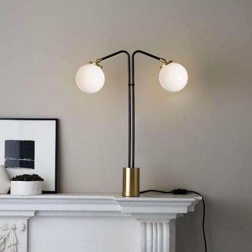 Lampada da tavolo - ARRAY TWIN - cto lighting - in metallo / in vetro opalescente / contemporanea