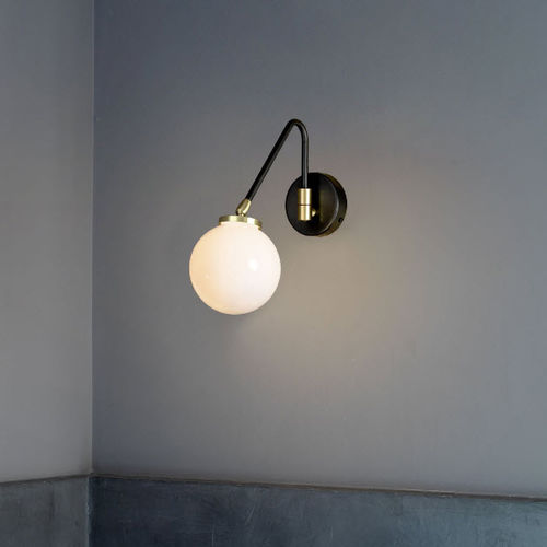 Applique contemporanea - ARRAY SINGLE - cto lighting - da interno / in ottone / in vetro opalescente