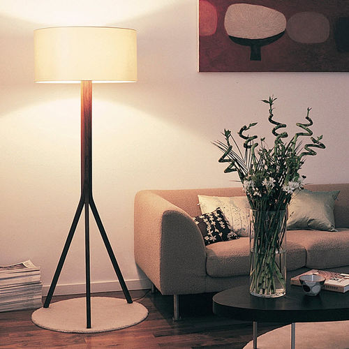 Lampada da terra - TRICO  - cto lighting - in seta / in noce / contemporanea