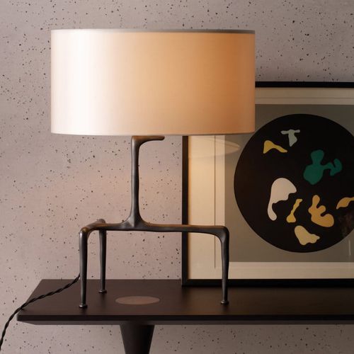 Lampada da tavolo - BRAQUE - cto lighting - in ottone / in seta / in lino
