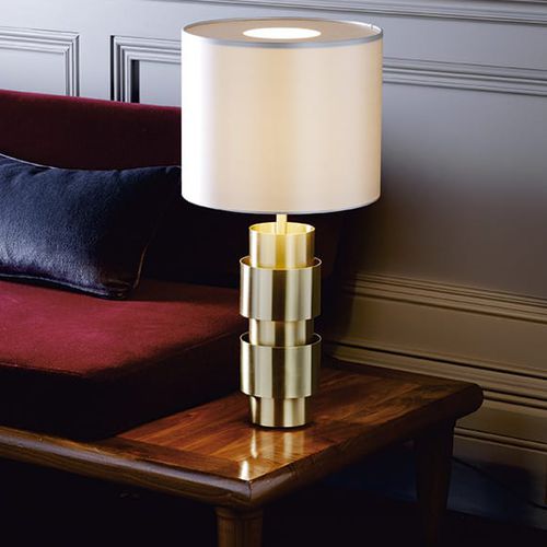 Lampada da tavolo - RING - cto lighting - in ottone / in seta / contemporanea