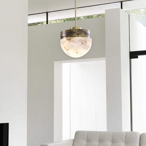 Lampada a sospensione - LUCID - cto lighting - in ottone / in alabastro / contemporanea