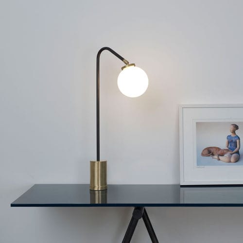 Lampada da tavolo - ARRAY - cto lighting - in ottone / in vetro opalescente / contemporanea