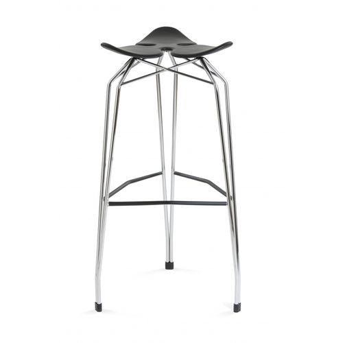 Sgabello da bar contemporaneo - DIAMOND CLOVERLEAF HIGH - Kubikoff - in polipropilene / con supporto in metallo / con poggiapiedi