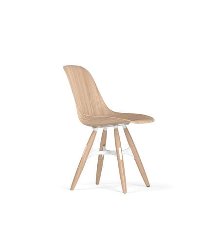 Sedia contemporanea - ZIGZAG W9 - Kubikoff - da interno / in legno curvato / in metallo