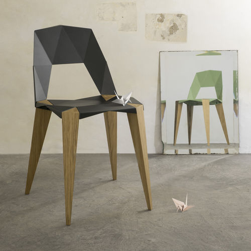 Sedia design originale - PYTHAGORAS 4 - Kubikoff - da interno / in alluminio / con supporto in metallo