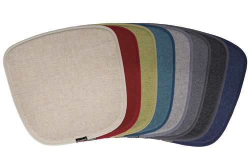 Cuscino per sedia - SEATPAD FLANELLE - Kubikoff - rettangolare / multicolore / in lana