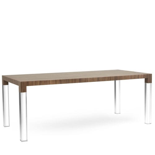 Tavolo contemporaneo - MIES - Kubikoff - in legno / in Plexiglas® / rettangolare