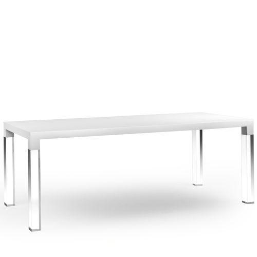 Tavolo contemporaneo - MIES - Kubikoff - in legno / in Plexiglas® / rettangolare