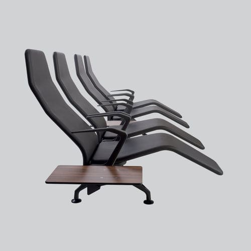 Seduta su barra in pelle - INFINITE RECLINER - Zoeftig - impiallacciata in legno / in poliuretano / 4 posti