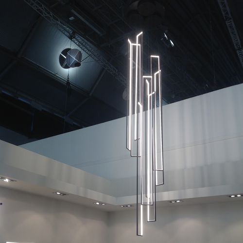 Lampada a sospensione - CASCADE MIRÉ – 9 - CINIER - in acciaio / contemporanea / con cavo
