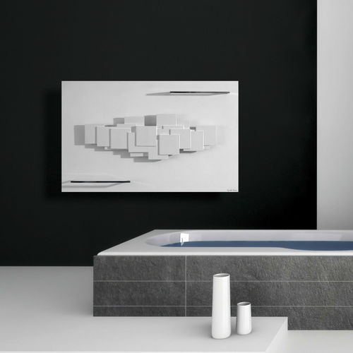 Scaldasalviette ad acqua calda - SCULPTURAL BAIN - CINIER - elettrico / 751 w...1000 w / contemporaneo