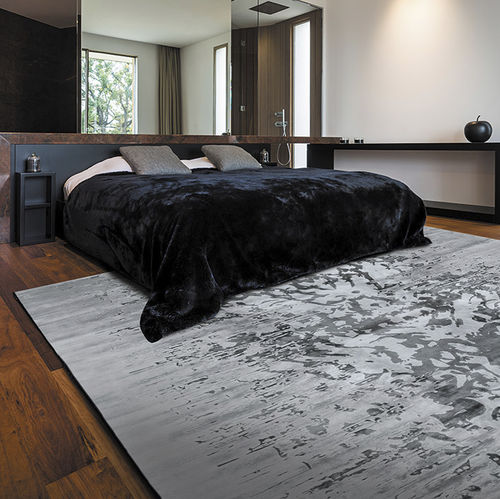 Tappeto in seta - ABAYA STAMP ROCK - Edition Bougainville - contemporaneo / a motivi / in lana