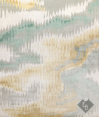 Tappeto in lana - ALCHEMY MINT - Edition Bougainville - contemporaneo / a motivi / in PET