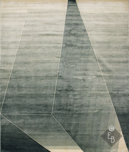 Tappeto in lana - BEAM JADE - Edition Bougainville - contemporaneo / geometrico / in PET