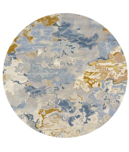 Tappeto in lana - BEAU RIVAGE BLAZE - Edition Bougainville - contemporaneo / a motivi / in PET