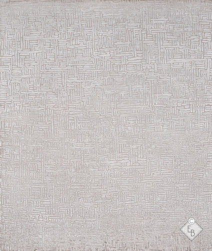 Tappeto contemporaneo - WICKER SILVER - Edition Bougainville - a motivi / in PET / in lana