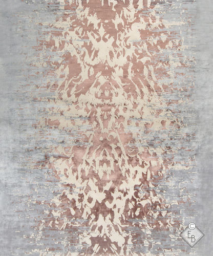 Tappeto in lana - ABAYA BRICK - Edition Bougainville - contemporaneo / a motivi / in seta