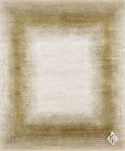Tappeto in seta - RAINBOW EDGE BRASS - Edition Bougainville - contemporaneo / geometrico / in PET