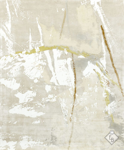 Tappeto in lana - KAIGA OCHRE - Edition Bougainville - contemporaneo / a motivi / in PET