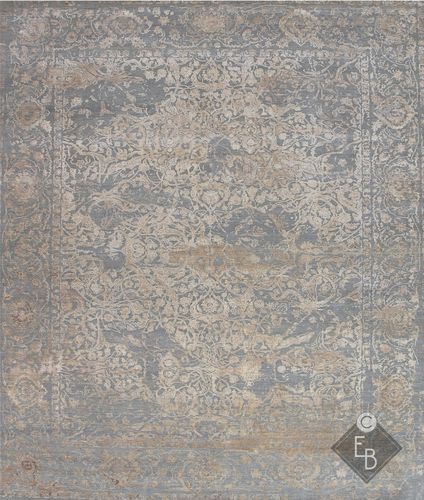 Tappeto contemporaneo - JALEH GREY LILAC - Edition Bougainville - a motivi / in lana / in seta