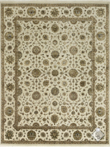 Tappeto contemporaneo - SORAYA IVORY - Edition Bougainville - a motivi / in lana / in seta