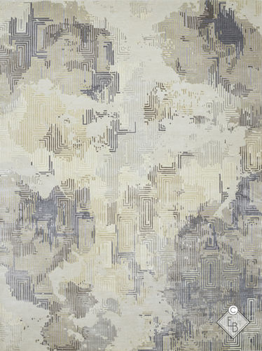 Tappeto contemporaneo - ASTORIA GYPSE - Edition Bougainville - geometrico / in PET / in lana