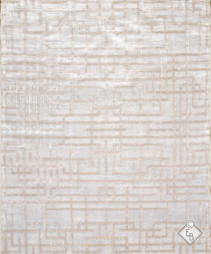 Tappeto in seta - CHAPLIN LATTE - Edition Bougainville - contemporaneo / geometrico / in PET