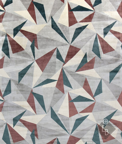 Tappeto contemporaneo - CHICAGO MADURA - Edition Bougainville - geometrico / in PET / in lana