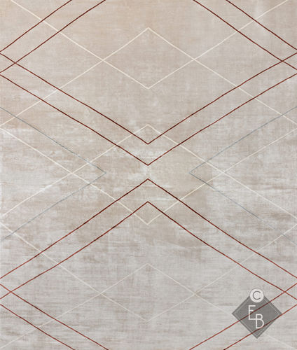 Tappeto contemporaneo - CORBUSIER CEDAR - Edition Bougainville - geometrico / in PET / in lana