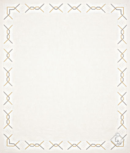Tappeto contemporaneo - DELANO TWILL - Edition Bougainville - geometrico / in PET / in lana