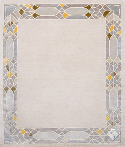 Tappeto contemporaneo - MAJORELLE CUMIN - Edition Bougainville - geometrico / in PET / in lana