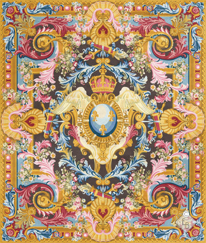 Tappeto tradizionale - LYSANDRE STANDARD - Edition Bougainville - a fiori / in PET / in lana