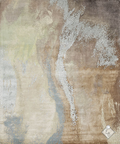 Tappeto contemporaneo - MOJAVE CUMIN - Edition Bougainville - a motivi / in lana / in seta vegetale