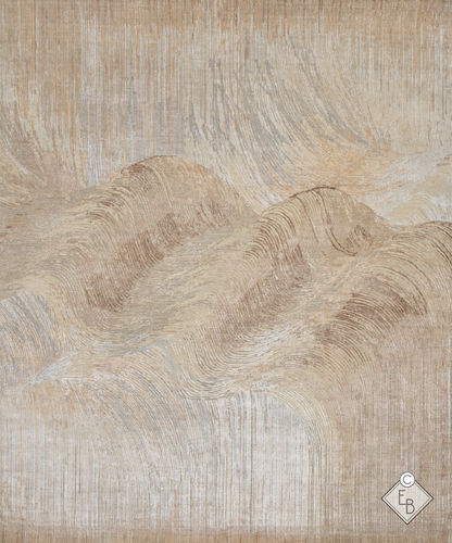 Tappeto contemporaneo - Ripple Blush - Edition Bougainville - a motivi / in fibra di bambù / in lana
