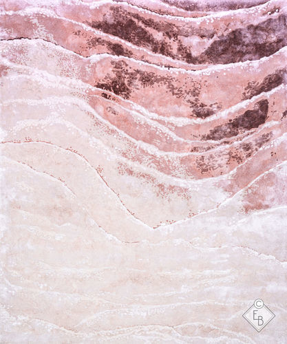Tappeto con scene - BANAUE FLAMINGO - Edition Bougainville - in seta / rettangolare / tufted a mano
