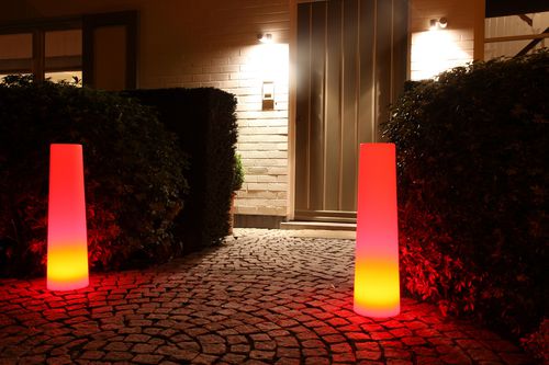 Colonna luminosa contemporanea - TUBE - Imagilights - in vetro / LED / da esterno