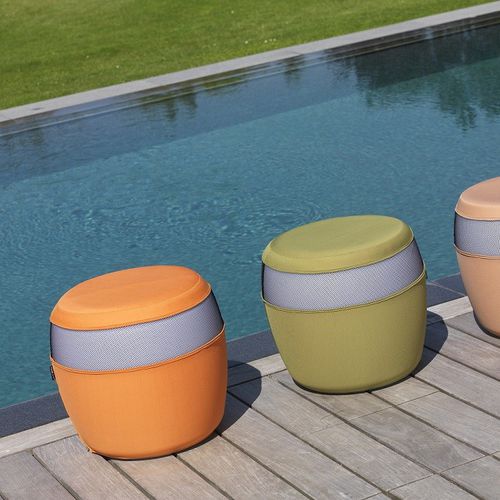 Pouf contemporaneo - BARELO - Imagilights - in tessuto / luminoso a LED / contract