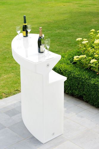 Bancone da bar - BARIO - Imagilights - in vetro / in plastica / a semicerchio