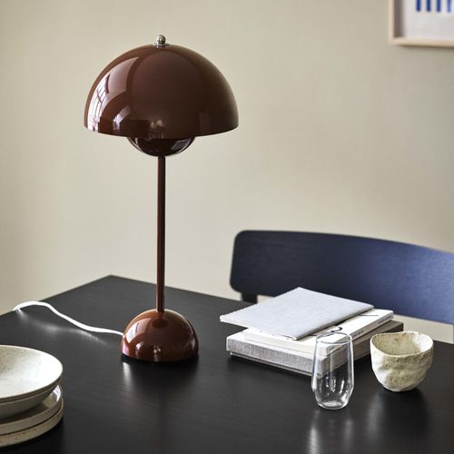 Lampada da tavolo - FLOWERPOT  - Andtradition - in acciaio inossidabile / in metallo laccato / contemporanea
