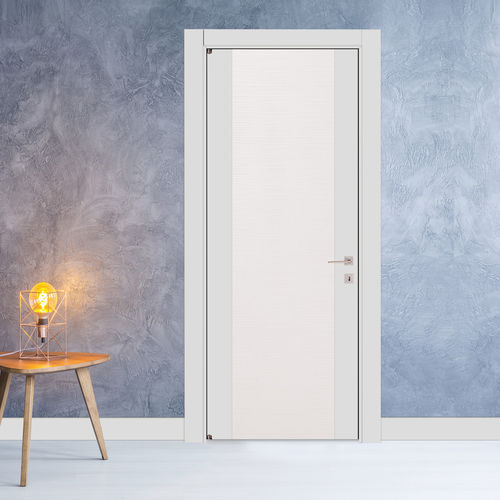 Porta da interno - ELITE : SPARK - ARTELLA - in legno / a bilico con asse laterale / vetrata