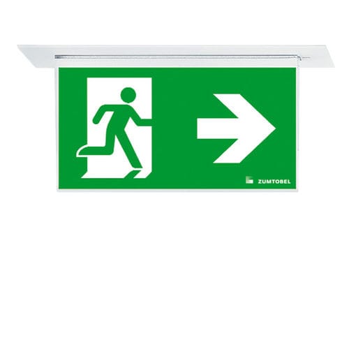 Illuminazione di emergenza da soffitto - ARTSIGN 75 P - ZUMTOBEL - rettangolare / LED / in PMMA