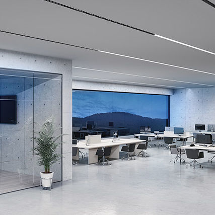 Profilo luminoso sporgente - SLOTLIGHT INFINITY SLIM - ZUMTOBEL - da incasso / sospeso / a soffitto
