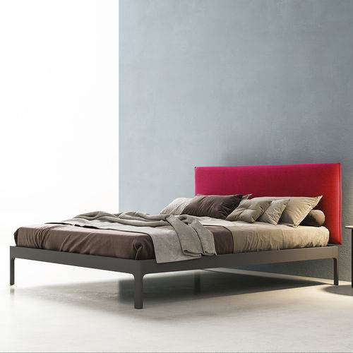 Letto matrimoniale - SOFT - ZALF spa - contemporaneo / con testiera imbottita / in tessuto