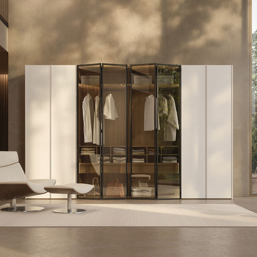 Armadio modulare - SM2527 - ZALF spa - contemporaneo / in melaminico / in vetro
