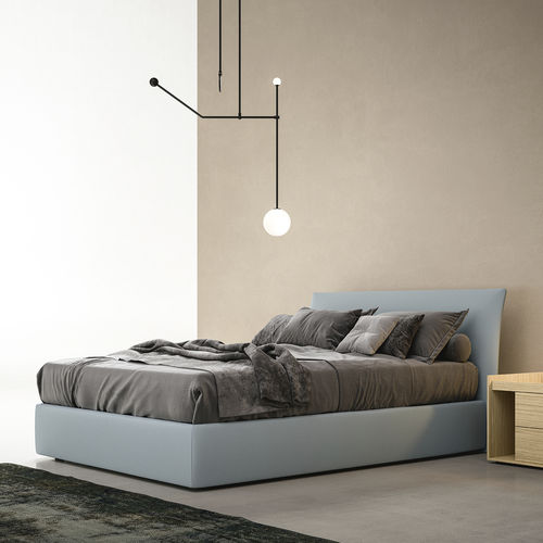 Letto matrimoniale - SLIM - ZALF spa - contemporaneo / con testiera imbottita / con comodini
