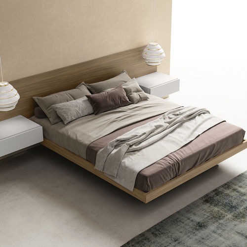 Letto flottante - FLOAT - ZALF spa - matrimoniale / contemporaneo / con testiera